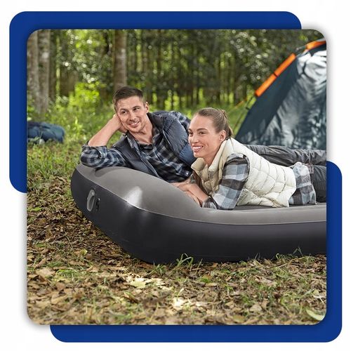 MATERAC DMUCHANY Z POMPKĄ USB ŁÓŻKO DO SPANIA 203 x 152 CM BESTWAY 671BS na Arena.pl