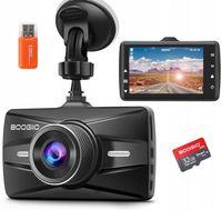 Kamera przednia z kartą SD 32G, rejestrator samochodowy BOOGIIO 1080P FHD