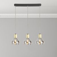 Industrialna lampa wisząca GREGORY 33-79008 szklana loftowy przydymiony