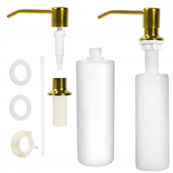 Dozownik nablatowy mydła płynu do naczyń gold zdjęcie 1