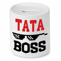 Skarbonka Dla Taty Tata Boss Prezent Z Nadrukiem Ze Zdjęciem