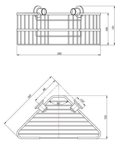 Kosz "T" chrom CLASSIC Andex na Arena.pl