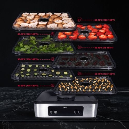 Suszarka do grzybów owoców 450W +TIMER REGULACJA +6 SIT ZE STALI na Arena.pl