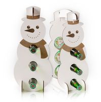 Prezent świąteczny stojak na piwo Prezent świąteczny stojak piwo Bałwanek