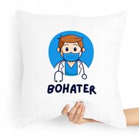 Poduszka Prezent Dla Doktora Lekarz Medyk Bohater Z Nadrukiem Ze Zdjęciem