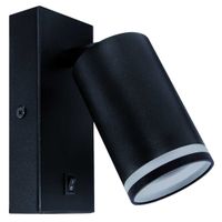 Regulowany kinkiet ZULA 03998 Ideus lampa ścienna z włącznikiem czarna