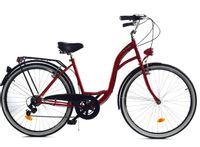 Rower Dallas City 28" 7spd - czerwony z czarnym