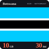 Karta eSIM Internet Botswana 10 GB na 30 dni - bez rejestracji