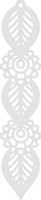 A6 Zawieszka dekor ozdoba ażurowa biała 17x90 cm