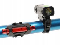 LAMPKI Rowerowe Światło OŚWIETLENIE Latarka PRZÓD TYŁ Zestaw Lampek 6256