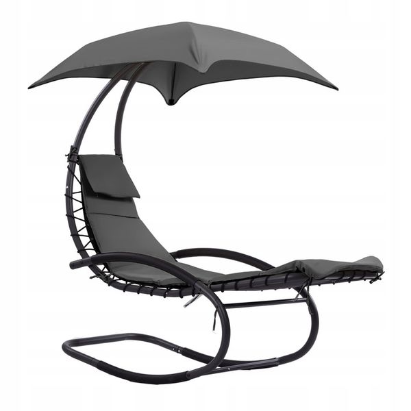 Leżak metal szary ModernHome zdjęcie 9