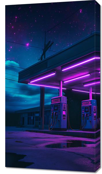 Obraz 50x90cm Moc Neonowej Nocy zdjęcie 1