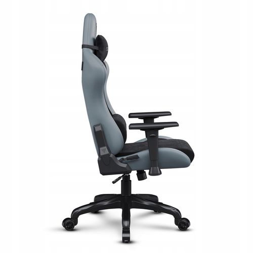 Fotel Gamingowy Biurowy Regulowany Materiał Alcantara + Ekoskóra Sense7 na Arena.pl