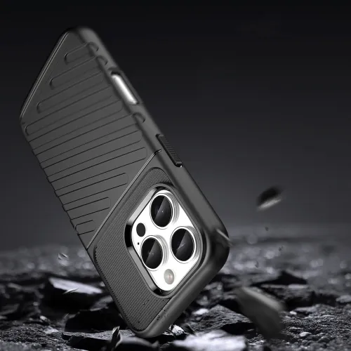 etui silikonowe thunder case do iphone 16 pro max - czarne na Arena.pl