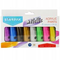 Farby akrylowe Starpak 8 szt. x 25 ml