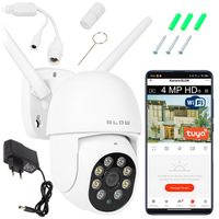 OBROTOWA KAMERA ZEWNĘTRZNA WIFI IP 4MPx WQHD ŚLEDZENIE AUDIO TUYA 4xZOOM