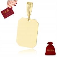 ZŁOTA ZAWIESZKA NA ŁAŃCUSZEK 585 925 WISIOREK NIEŚMIERTELNIK / DLA NIEGO