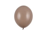 Balony pastelowe brązowe cappuccino strong, 23 cm 100 szt.