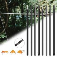 ZESTAW 2 SŁUPKÓW DO NAMIOTU KEMPINGOWEGO, SŁUPKI DO PLANDEKI TELESKOPOWY