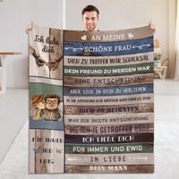 Koc polarowy mikrofibra na prezent MAST DOO 130x150 cm