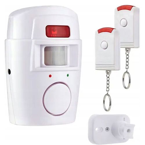 2x ALARM BEZPRZEWODOWY CZUJNIK RUCHU SYRENA NA BATERIE DO DOMU GARAŻU na Arena.pl