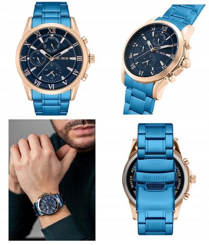 ZEGAREK MĘSKI PAUL LORENS BRUTUS chronograf datownik + BOX +GRAWER na Arena.pl