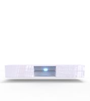 VIGO GLASS biała - szafka pod telewizor, podwieszana fronty połysk