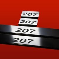 Listwa progowa PEUGEOT 207 Stal nierdzewna 304 połysk 4szt