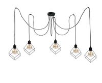 Lampa wisząca 5xE27 RUBEN BLACK