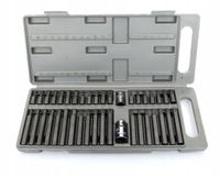 2X ZESTAW BITÓW KLUCZY IMBUS SPLINE TORX 40 el BITY WALIZKA+ADAPTERY 1/2, 3