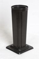 wazon czarny czworokątny nagrobkowy