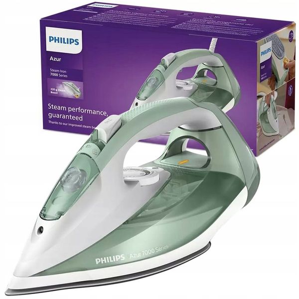 ŻELAZKO PAROWE PHILIPS AZUR DST7012/70 FILTR ANTYWAPIENNY STEAMGLIDE PLUS zdjęcie 1