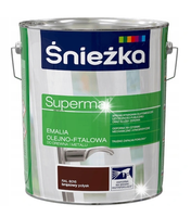 ŚNIEZKA SUPERMAL EMALIA OLEJNO-FTAL BRĄZ 8016 10L