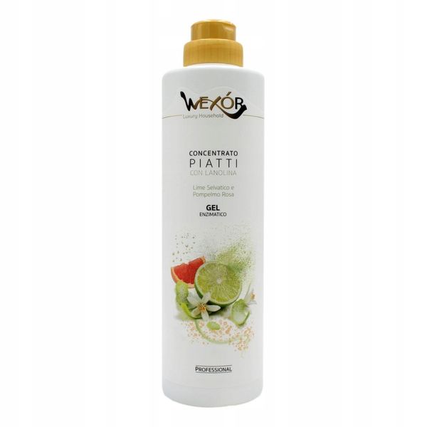 Wexor Koncentrat Do Mycia Naczyń Z Lanoliną 750 Ml Limonka Różowy Grejpfrut zdjęcie 3