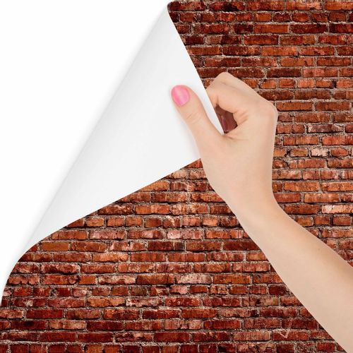 Fototapeta Czerwony Mur CEGŁA Efekt 3D 90cm x 60cm na Arena.pl