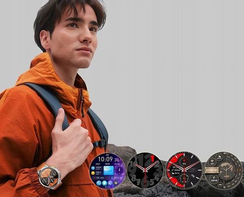 DUŻY zegarek męski SMARTWATCH GRAVITY z ROZMOWAMI DUŻA BATERIA 730mAh 1.85" na Arena.pl