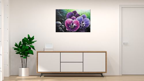 Obraz Płótno 60X40 Storczyk Nad Stawem na Arena.pl