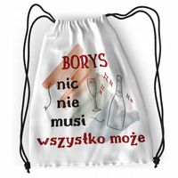 Plecak Dla Borysa Sportowy Szkolny Worek Torba Z Nadrukiem Ze Zdjęciem