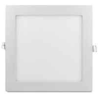 Wpust LAMPA sufitowa MARS 303523 Polux metalowa OPRAWA kwadratowa LED 18W 3000K do zabudowy biała