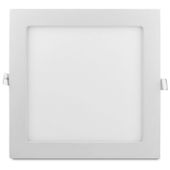 Wpust LAMPA sufitowa MARS 303523 Polux metalowa OPRAWA kwadratowa LED 18W 3000K do zabudowy biała