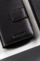 duży, skórzany portfel damski na zatrzask - peterson