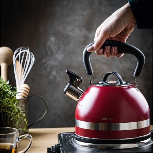 czajnik 1,8l z gwizdkiem kinghoff kh-1853 czerwony na Arena.pl