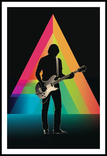 Plakat 53x81cm Pryzmat przez Gitarę zdjęcie 3