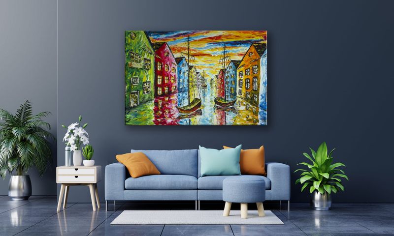 OBRAZ NA PŁÓTNIE 106 Wenecja 40x30cm zdjęcie 4