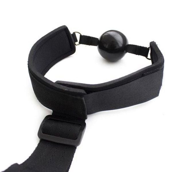 Costrittivio Bondage Back Restraint+Gag Black zdjęcie 3