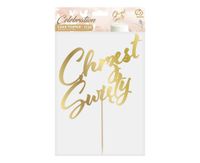 DEKORACJA PAPIEROWA NA TORT CHRZEST ŚWIĘTY 17X20CM GODAN