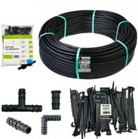 Linia kroplująca 16mm 100m z kompensacją 137 akcesoriów Wąż kropelkowy