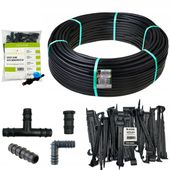 Linia kroplująca 16mm 100m z kompensacją 137 akcesoriów Wąż kropelkowy