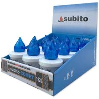 Wkłady do zniczy LED Subito Comet 12 sztuk niebieskie