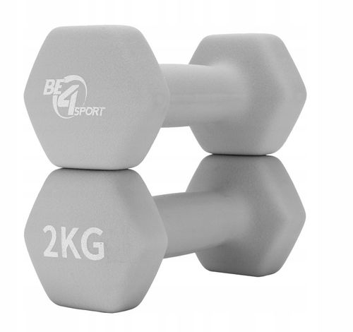 Zestaw Hantli Ciężarki Hantle Neoprenowe Żeliwne do Ćwiczeń 2x 2kg PREZENT na Arena.pl